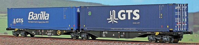 ACME 40299 - H0 - Containertragwagen Sggmrss GTS/Barilla, Ep. VI, GTS - Wagen 2